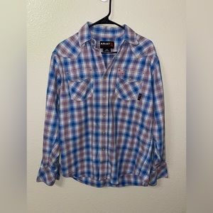 Ariat FR Pearl-snap Button Up Shirt